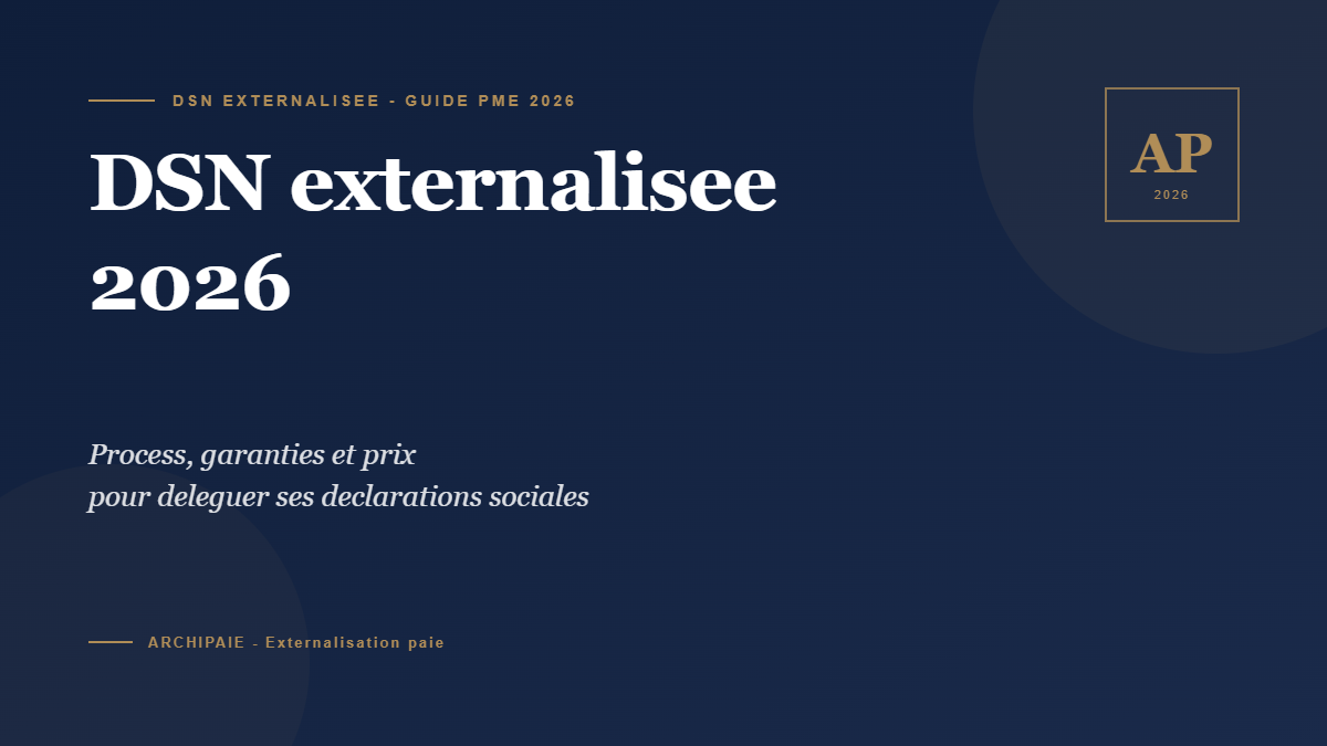 DSN externalisée 2026 : process, garanties, prix - Archipaie