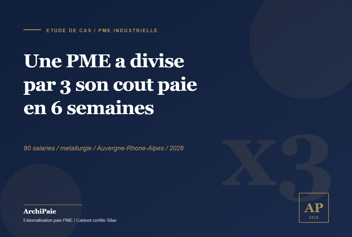 Étude de cas : PME industrielle 80 salariés divise par 3 son coût paie