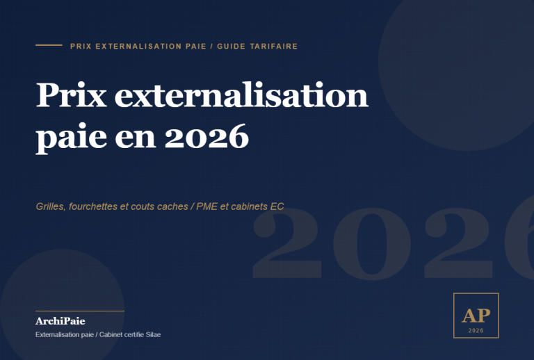 Cover prix externalisation paie 2026 Archipaie