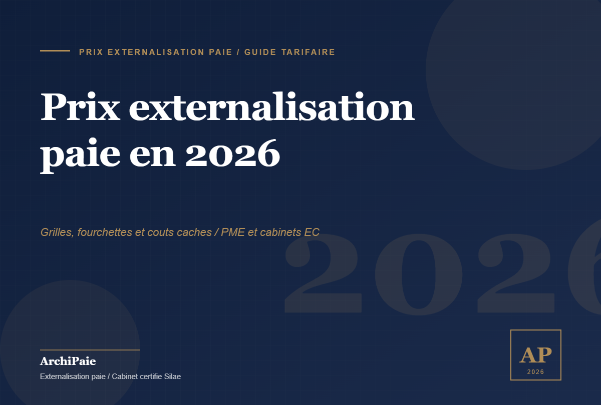 Cover prix externalisation paie 2026 Archipaie