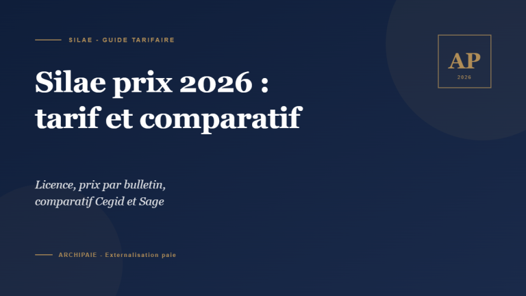 Silae prix 2026 tarif licence et comparatif - Archipaie