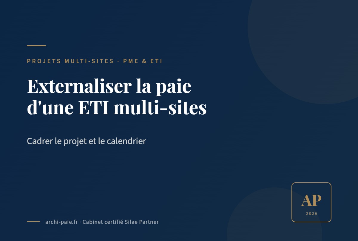 Externalisation de la paie d'une ETI multi-établissements : cadrer le projet — Archipaie