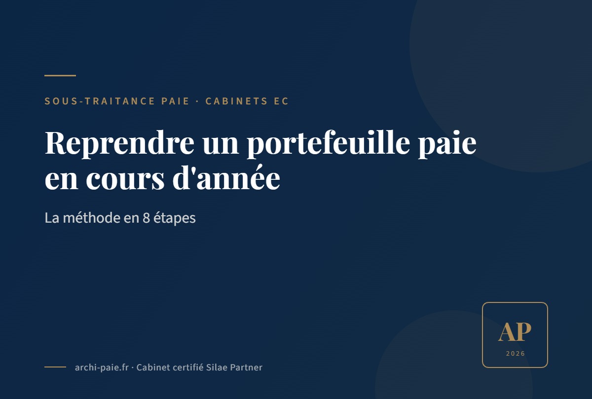 Reprise de portefeuille paie en cours d'année : la méthode en 8 étapes — Archipaie