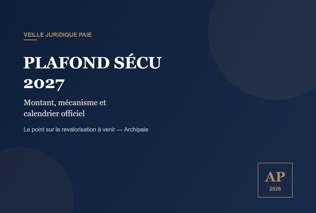 Plafond de la sécurité sociale 2027 : montant, mécanisme et calendrier - Archipaie
